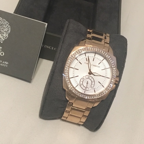 New Vince Camuto Rose Gold-Tone Watch - Picture 3 of 8